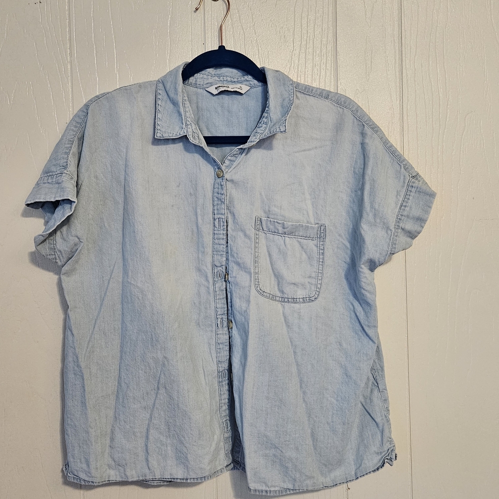 Light Blue Denim Men's Shirt